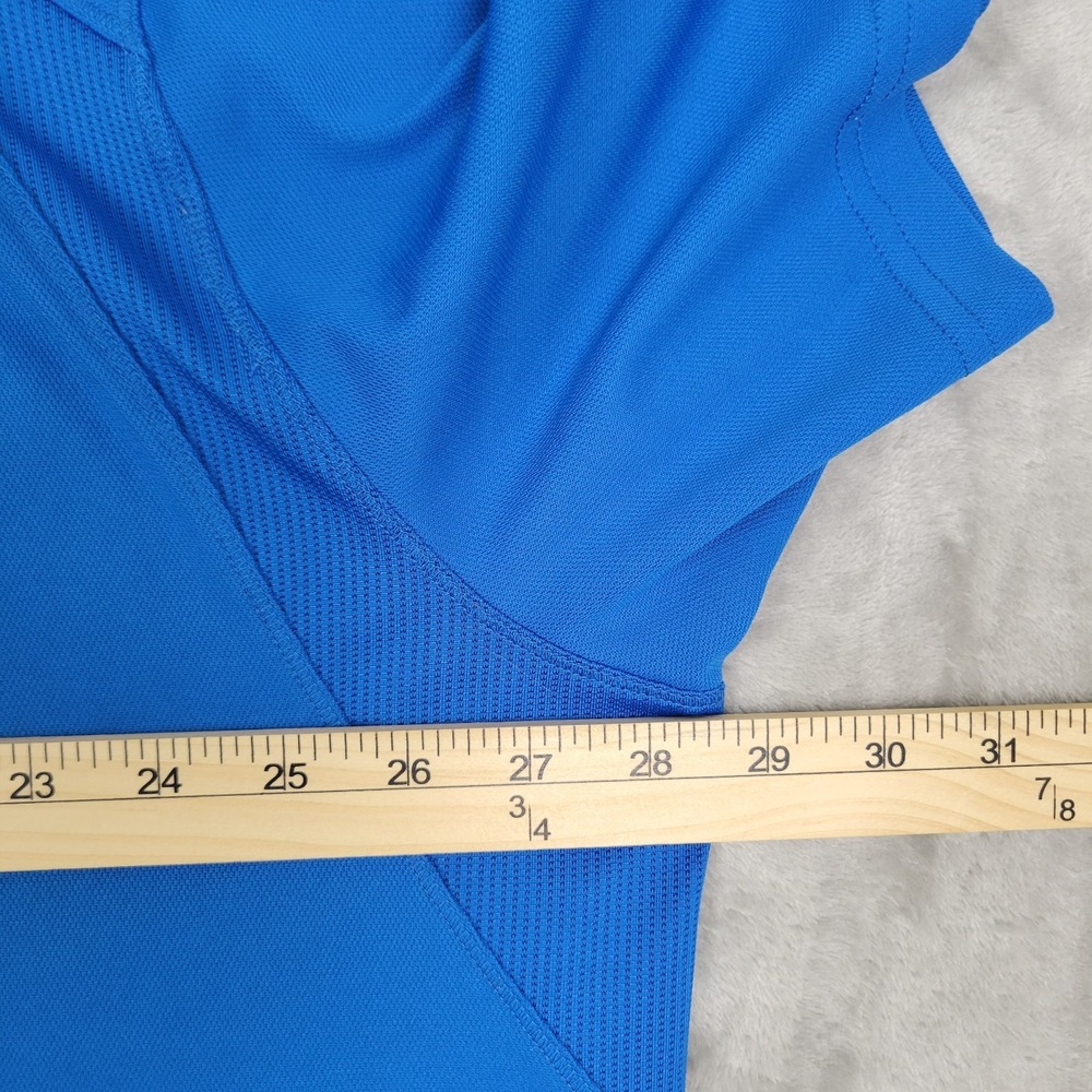 Ariat Tek Heat Series Men's Golf Polo Shirt 3XL Short Sleeve Blue Polyester Logo - Picture 6 of 8